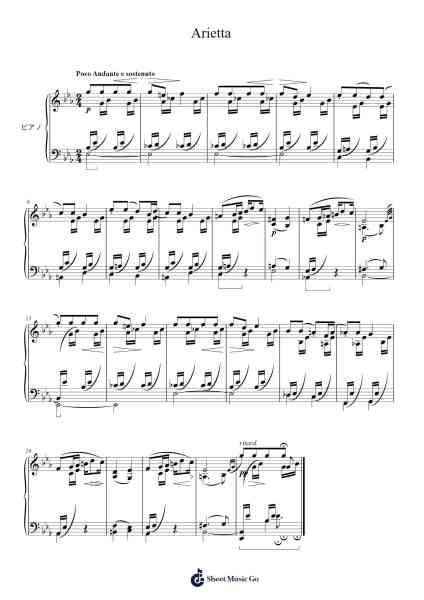 Lyric Pieces, Op. 12 No. 1 "Arietta" Sheet Music by Edvard Grieg-Arr.Handre Raekiel