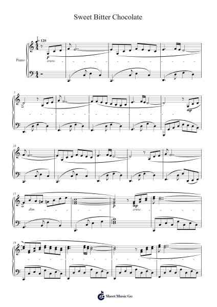 Sweet Bitter Chocolate Sheet Music by Masao Aichi-Arr.Duttledk Corh