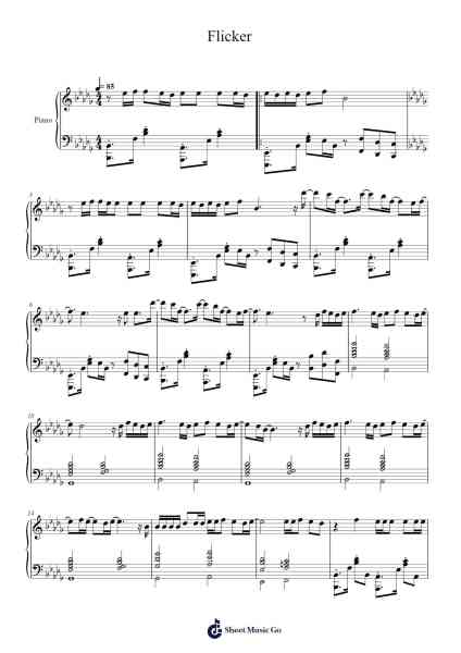 Flicker Sheet Music by ENHYPEN-Arr.Rhysgel Dilcooke