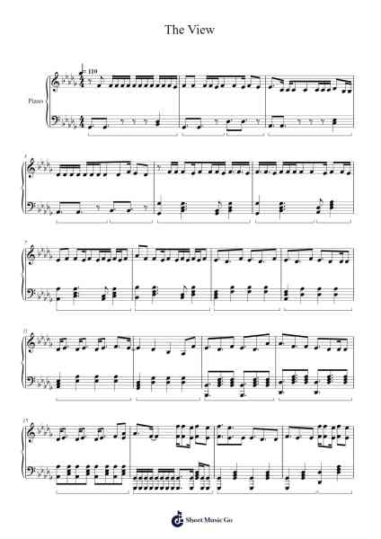 The View Sheet Music by Stray Kids-Arr.Huwat Cookenand