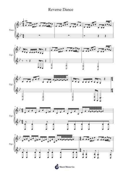 Reverse Dance Sheet Music by Anchild-Arr.Bushple