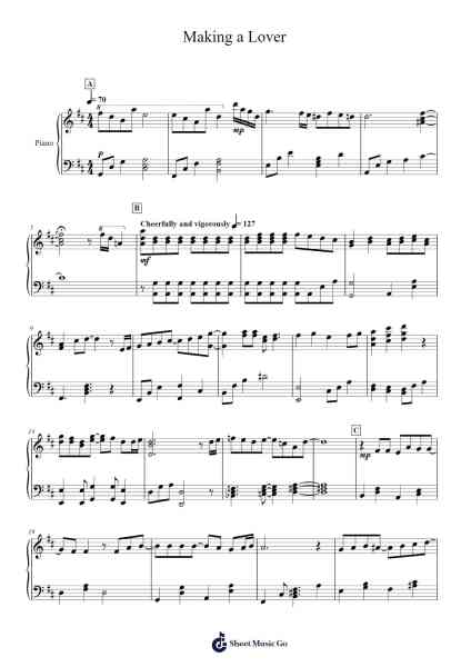 Making a Lover Sheet Music by SS501-Arr.Rooryl Petnoel