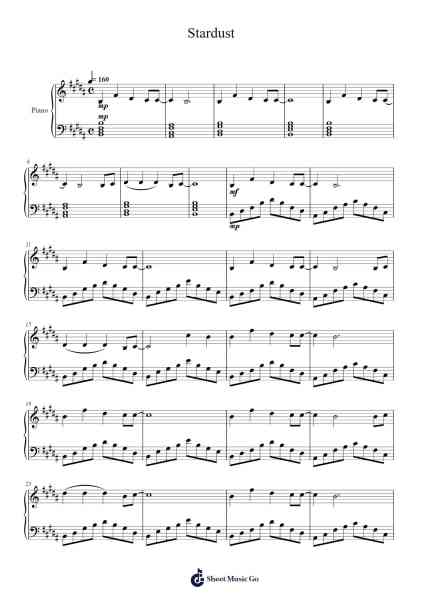Stardust Sheet Music by undefined-Arr.Padmos Gibleign