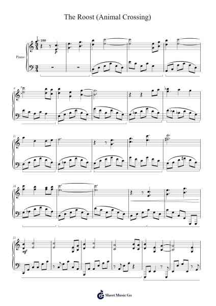 The Roost (Animal Crossing) Sheet Music by Graywright-Arr.Lynchric