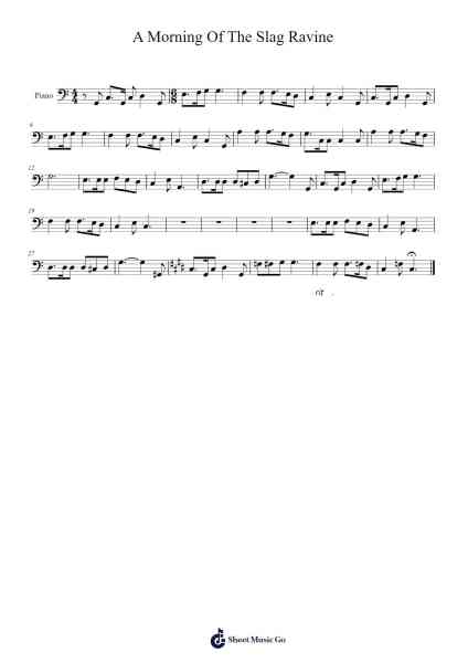 A Morning Of The Slag Ravine Sheet Music by undefined-Arr.Zaharte Whlith