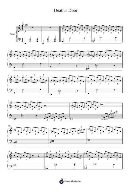 Death's Door Sheet Music by David Fenn-Arr.Faulkvan