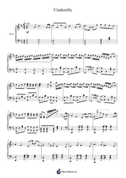 Cinderella Sheet Music by Cider Girl-Arr.Huttwer Sampland