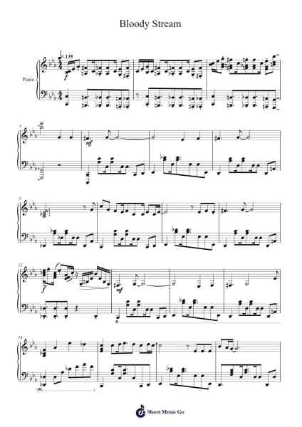 Bloody Stream Sheet Music by Coda-Arr.Mortion Woolftab