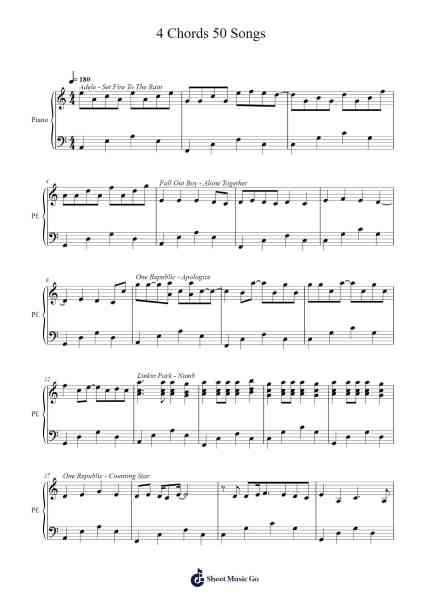 4 Chords 50 Songs Sheet Music by undefined-Arr.Jofield