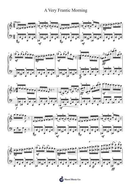 A Very Frantic Morning Sheet Music by Barry P-Arr.Lener