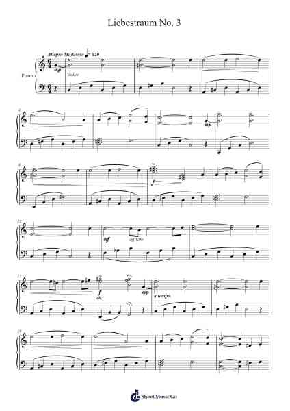 Liebestraum No. 3 in A-Flat Major, S. 541/3
