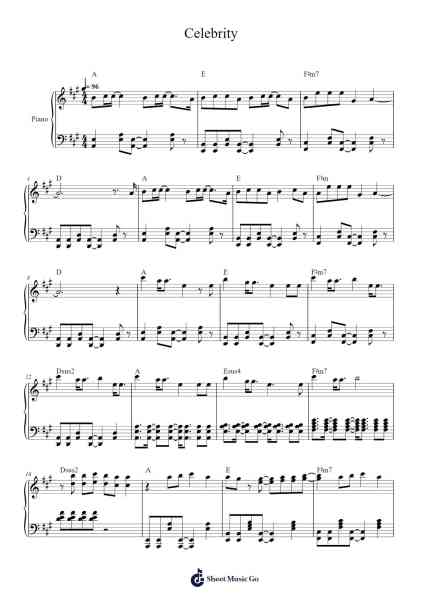 Celebrity Musica per pianoforte di IU - Arr.Grifgins