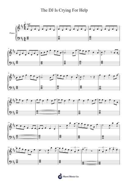 The DJ Is Crying For Help Sheet Music by AJR-Arr.Jeffhy Lionelmatt