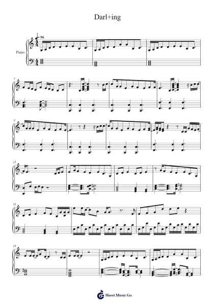 Darl+ing – SEVENTEEN (세븐틴) Sheet Music by SEVENTEEN-Arr.Cocon