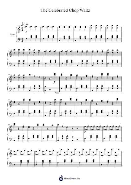 The Celebrated Chop Waltz Sheet Music by Euphemia Allen-Arr.Kepnia Lilbohm