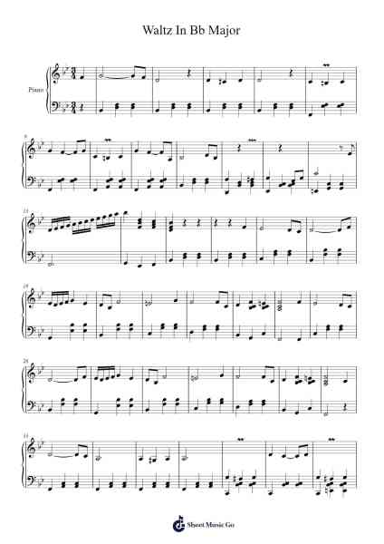 Waltz In Bb Major Sheet Music by atmaninov-Arr.Hornblack
