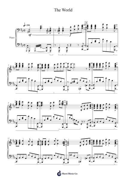 The World Sheet Music by Nightmare-Arr.Humeleen Bachnat