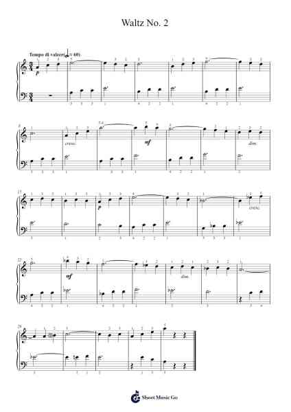 Waltz No. 2 from Suite for Variety Orchestra Sheet Music by Dmitri Shostakovich-Arr.Sukin