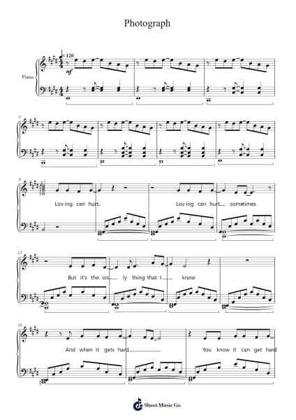 Photograph Sheet Music by Ed Sheeran-Arr.Trollstal