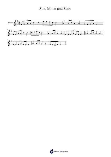 Sun, Moon and Stars Sheet Music by Loreena McKennitt-Arr.Drewyes Deirty