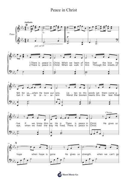 Peace in Christ Sheet Music by Nik Day-Arr.Leeles Stoweser