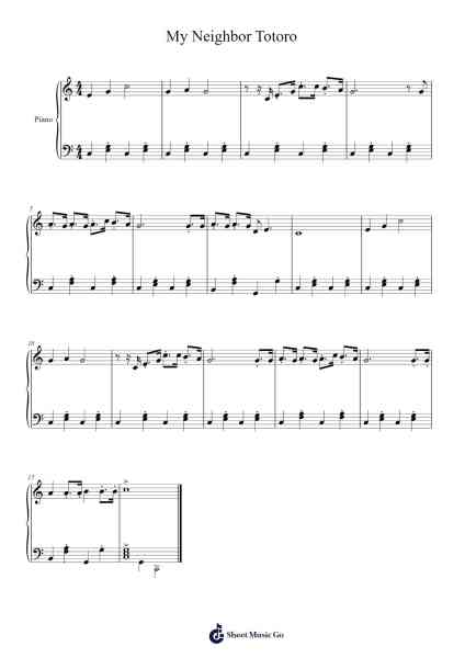 My Neighbor Totoro Sheet Music by Joe Hisaishi-Arr.Ciscer Georyale
