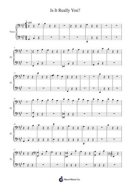 Is It Really You? Sheet Music by Loathe-Arr.Consclife Gosden