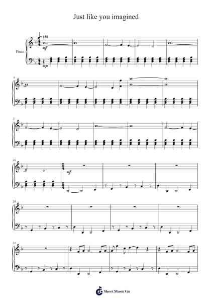 Just like you imagined Sheet Music by Nine Inch Nails-Arr.Sharpkin