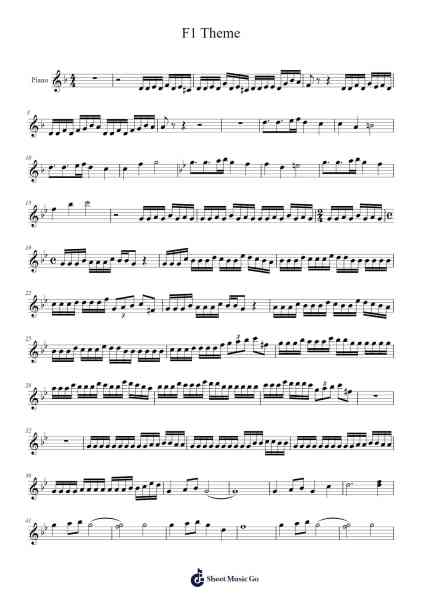 F1 Theme Sheet Music by Brian Tyler-Arr.Sainsgen Junebrowne
