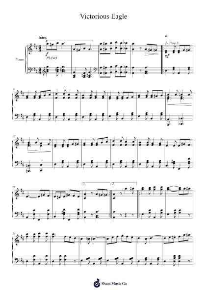 Victorious Eagle Sheet Music by Henry Lodge-Arr.Thodorelass