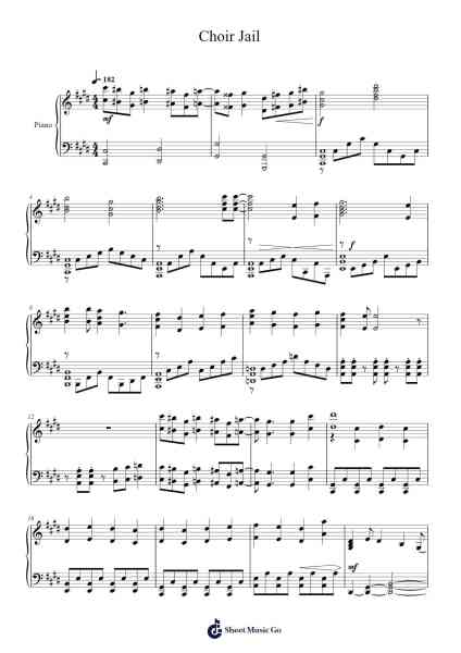 Choir Jail Sheet Music by Konomi Suzuki-Arr.Reyblume Poundtor