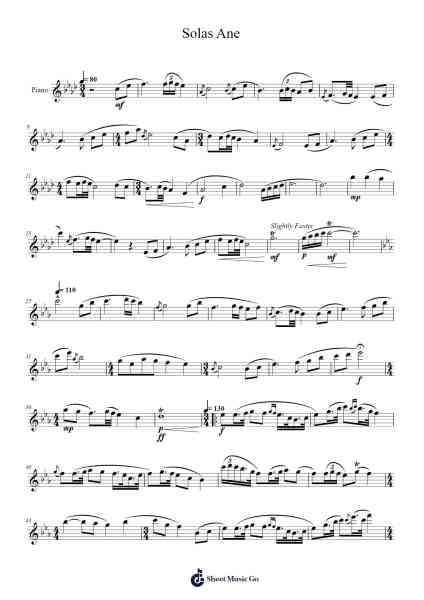 Solas Ane Sheet Music by Samuel R. Hazo-Arr.Irbald Jouvier
