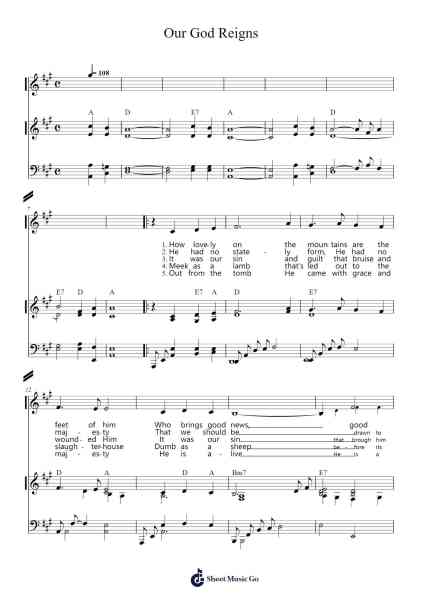 Our God Reigns Sheet Music by Leonard E. Smith Jr.-Arr.Peathew Odeshua
