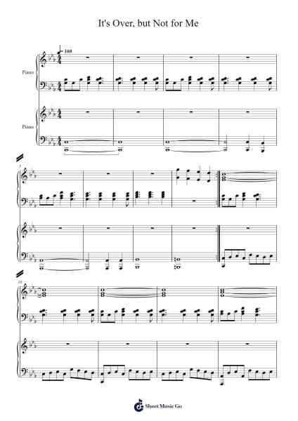 It's Over, but Not for Me Sheet Music by Mrnick LEC-Arr.Lewcar