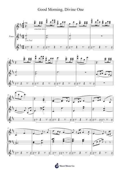 Good Morning, Divine One - Fire Emblem ENGAGE Sheet Music by Yasuhisa Baba/Kazuki Komai/Hiroki Morishita/Takeru Kanazaki/Fumihiro Isobe/Takafumi Wada-Arr.Hedbill