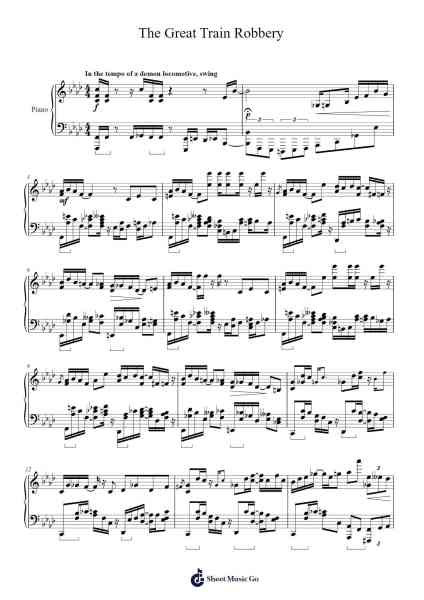 The Great Train Robbery Sheet Music by Maddison Baek-Arr.Megreau Readeries
