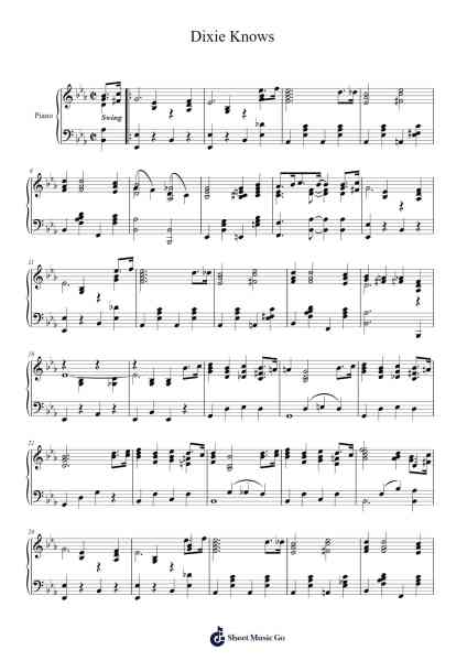 Dixie Knows Sheet Music by Jelly Roll Morton-Arr.Fagee