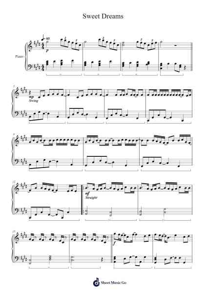Sweet Dreams Notenblatt von TOMORROW X TOGETHER-Arr.Louann Bonpe