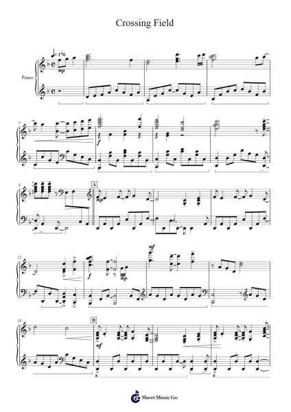 Crossing Field Sheet Music by LiSA-Arr.Kyletus Stanchloe