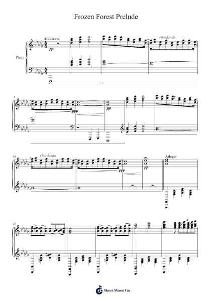 Frozen Forest Prelude Notas de música por Belbruce-Arr.Cyncer Raeh