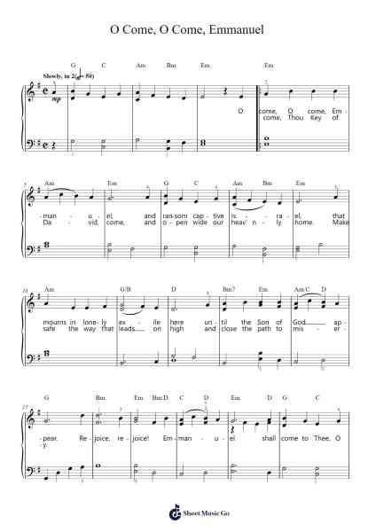 O Come, O Come, Emmanuel Sheet Music by Misc Christmas-Arr.Maltzster Colcott