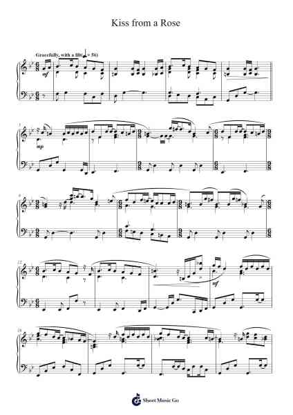 Kiss from a Rose Sheet Music by Seal-Arr.Wesquinn Bunmeg