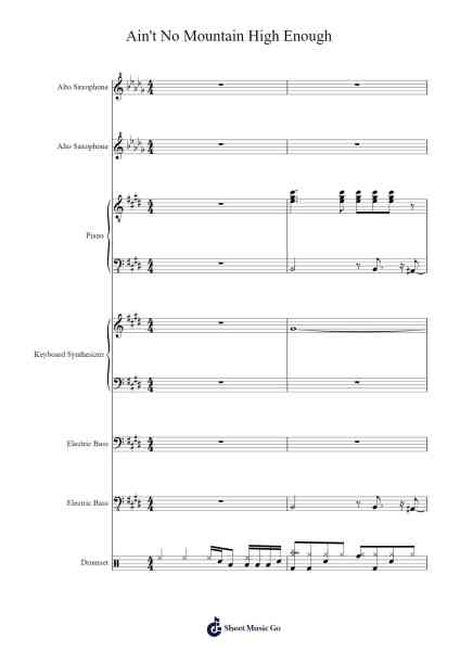 Ain't No Mountain High Enough Sheet Music by Marvin Gaye-Arr.Kayrist