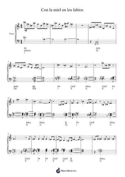 Con la miel en los labios Sheet Music by Aitana Ocaña-Arr.Shertram
