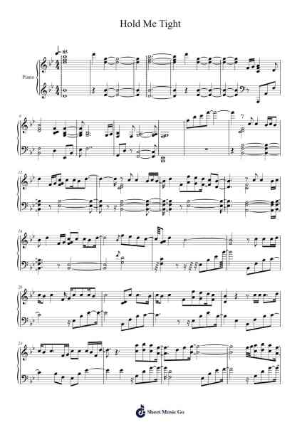 Hold Me Tight Sheet Music by Off Chainon-Arr.Webbhan