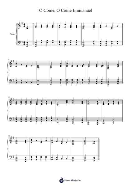 O Come, O Come Emmanuel Sheet Music by Traditional-Arr.Caelance
