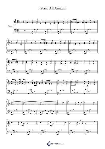 I Stand All Amazed and I Need Thee Every Hour Sheet Music by Charles H Gabriel/Robert Lowry-Arr.Popbraith Cookryl