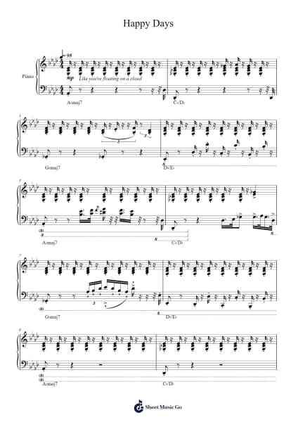 Happy Days Sheet Music by Cory Henry-Arr.Ldad Jeanvan