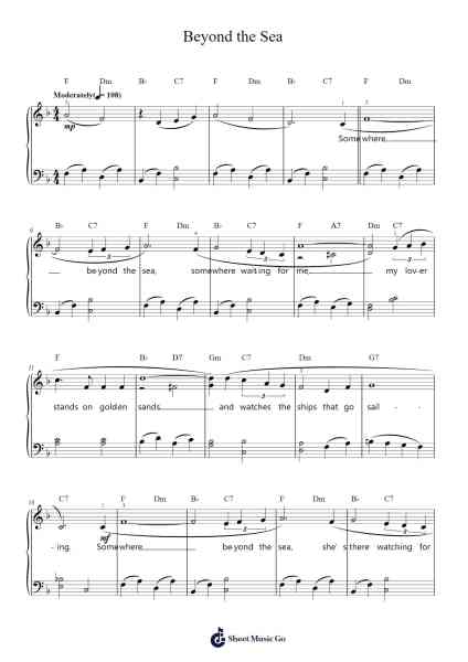 Beyond the Sea Sheet Music by Bobby Darin-Arr.Bowvice Chaboyd