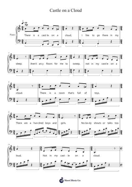 Castle on a Cloud Sheet Music by Claude-Michel Schönberg-Arr.Yonnggiles